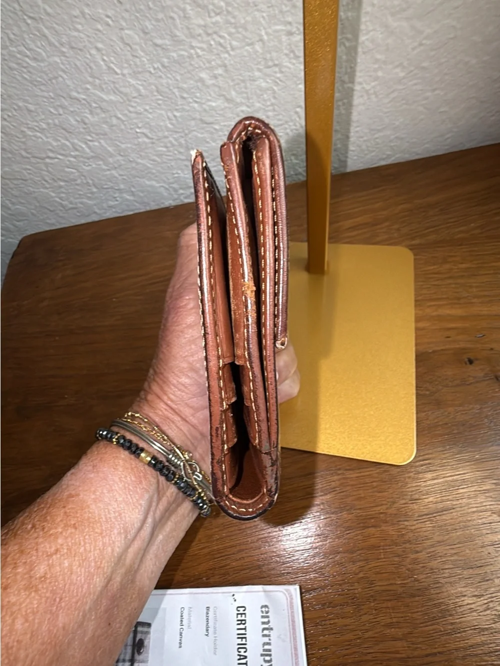 Burberrys vintage Nova check canvas wallet Authentication included